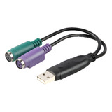 Cabo Adaptador Para Teclado E Mouse Ps2 X Usb 30 Cm