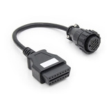 Cabo Adaptador Scania 16 Pinos Macho P Obd2 16 Pinos Fêmea