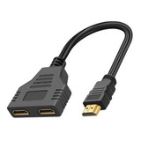 Cabo Adaptador Splitter Duplicador Hdmi 1x2 Divisor 1 4b Hdm
