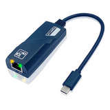 Cabo Adaptador Tipo C Para Rj45 Rede Lan Gigabit 1000mbps