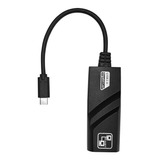 Cabo Adaptador Type c Para Rj45 Lan Gigabit 10 100 1000mbps