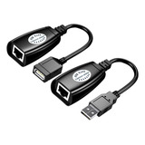 Cabo Adaptador Usb Extensor Rj45 De Até 45 Metros