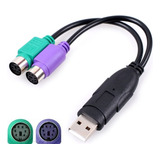 Cabo Adaptador Usb Ps 2 Teclado Mouse Leitor Codigo Barras