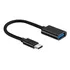 Cabo Adaptador Usb Tipo C 3.0 P/ Usb 3.0 Compativel Com Macbook E Android Cor Preto