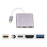 Cabo Adaptador Usbc 3 1 Tipoc Hdmi Usb Samsung Dex S8 S9 S10 Note 8 9 10 Macbook Pro Thunderbolt 3 0 Dock 3 Em 1