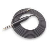 Cabo Audio Auxilia P2 P10 Stereo Balanceado Profissional 15m