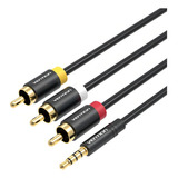 Cabo Audio E Video P3 Para Rca Receptor Av In Tv 2m Vention
