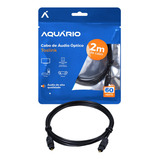 Cabo Audio Óptico 2m Toslink Home Theater Soundbar Aquário