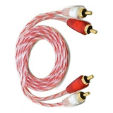 Cabo Automotivo Som Rca 1 Metro 1m Mxt Blindado Ouro