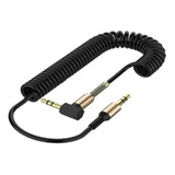Cabo Auxiliar Espiral P2 P2 Stereo Audio Mp3 Reforçado