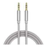 Cabo Auxiliar P2 P2 Dourado 1 8m iPod iPad Mp3 Mp4 Gps