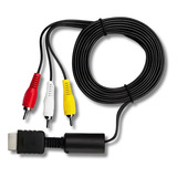 Cabo Av Audio E Video Rca 1 80m P Playstation 1 Ps2 E Ps3