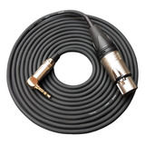 Cabo Câmera Dslr pc P2 90 Estereo P Xlr Fêmea Microfone 1m