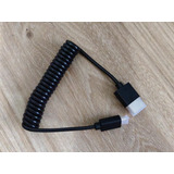 Cabo Camera Monitor Mola Espiral Hdmi X Micro hdmi 2 0 4k