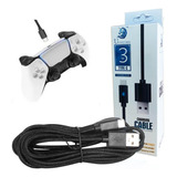 Cabo Carregador Controle Ps5 Xbox Series Usb Tipo c 3 Metros