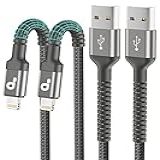 Cabo Carregador Curto Para IPhone 1FT Pacote Com 2 Cabos Lightning USB Certificado Pela Apple MFi Cabo De Carregamento Para IPhone 14 13 12 11 Pro Max XS XR X 8 7 6 Plus 5 IPad