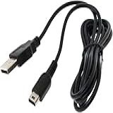 Cabo Carregador De Fonte De Alimentação USB Compatível Com Controle De Gamepad Nintendo WII U 1 2 M De Comprimento
