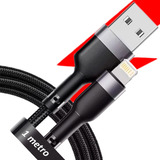 Cabo Carregador Para iPhone Turbo Carregador Rápido Dados Usb Reforçado