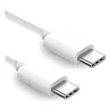 Cabo Carregador Usb c C 2 Lados 1m 20w Branco Rápido Turbo