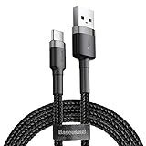 Cabo Carregador Usb Tipo - C 2 Metros Baseus Cafule