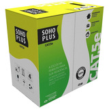 Cabo Cat5e De Rede 305m Furukawa Soho Plus Cmx Cftv Cor Branco