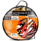 Cabo Chupeta Enxerto Bateria Foxlux 2 X 10mm 3,5m Com Bolsa