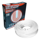 Cabo Coaxial 4 Mm Bipolar Hd 100 Mts Dupla Blindagem P Cftv