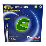 Cabo Coaxial Condutti 4mm Bipolar 80 Dupla Blindagem 100m