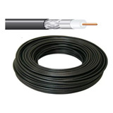 Cabo Coaxial Rg59 75ohm 95 Malha Preto Antena tv Rl 100mts