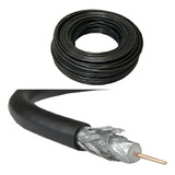 Cabo Coaxial Rg59 75ohm 95 Malha Preto Antena tv Rl 30mts