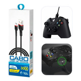 Cabo Controle 3m Compatível Xbox One S Fat Jogar Pc Note Usb
