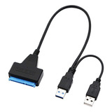 Cabo Conversor Adaptador Sata Usb 3 0 Dual Hdd 2 5 E 3 5 Ssd