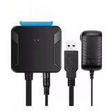 Cabo Conversor Adaptador Usb 3 0 Para Sata 3 Fonte 12v 2a