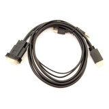 Cabo Conversor Ativo Hdmi Para Vga Audio 1 5m Metros
