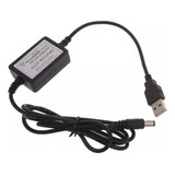 Cabo Conversor De Aumento De Tensão Usb Para Dc 12v Fonte De