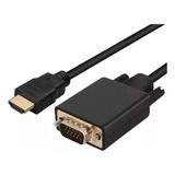 Cabo Conversor Hdmi Macho X Vga Macho 1 8 Metros Ativo