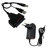 Cabo Conversor Sata Adaptador Usb 2 0 Hd 2tb Fonte 2a 12v