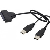 Cabo Conversor Ssd Hd Sata Notebook 2 5 Pc 3 5 Usb 2 0 Duplo
