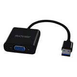 Cabo Conversor Usb Macho X Vga Femea Multilaser Wi348