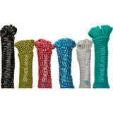 Cabo Corda Seda Multicores Pet Trançada Meada 10mm Com 15m