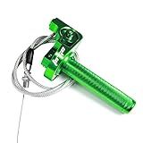 Cabo De Acelerador Giratório Rápido De Alumínio CNC De 22 Mm Para Acessórios De Bicicleta Dirt Pit CRF50 CRF70 70 110 70CC 110CC IRBIS 125 250 Verde 4 