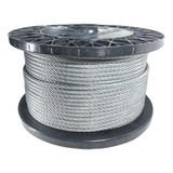 Cabo De Aço Galvanizado 1 4 6x19 6 4mm Afa 100 Metros