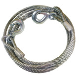 Cabo De Aço Para Reboque Com 2 Ganchos 4m X 8mm 3 Toneladas