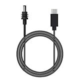 Cabo De Alimentação Mini USB C Para DC De 2 M Cabo Mini USB C Para Banco De Potência 65W PD Cabo De Substituição Para Satélite Retangular Mini Cinza