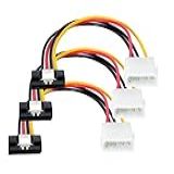 Cabo De Alimentação Molex Para SATA De 4 Pinos Molex IDE 4 Pinos Macho Para Sata Fêmea Adaptador De Cabo De Alimentação De 15 Pinos Com Trava De Bloqueio De 17 Cm Pacote Com 3