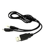 Cabo De Alimentação USB 2 Em 1 E Cabo De Dados Para Sony Para PSP 1000 2000 3000 Slim Lite Cabo De Substituição