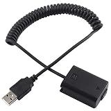Cabo De Alimentação USB Para Bateria Sem Fio Decodificada NP-FW50 Para Sony A6000- A6500- A6300- A6400- A7- A7II- A7RII- A7SII- A7S- A7S2- A7R- A7R2- A55- A5100- RX10