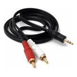 Cabo De Áudio Auxiliar P2 Macho Para 2 Rca Macho 1 5 Metros