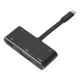 Cabo De Áudio Conversor Tipo Ac Hdmi Vga Liga De Alumínio