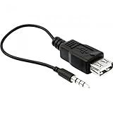 Cabo De Áudio E Vídeo P3 Estéreo Para Usb 2 0 Fêmea Chip Sce 25cm